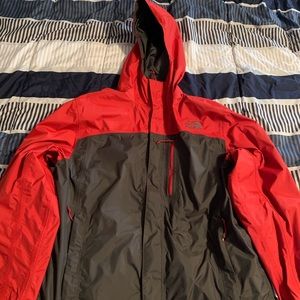 The North Face rain jacket.